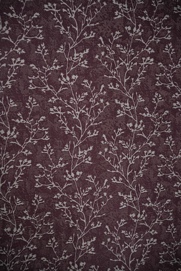 Elegant Lavender Floral Vine Eyelet Curtains – Set of 2 - Image 4